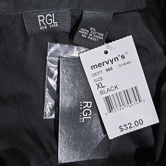 NWT RGL New York Black Cotton Lightweight Tunic - XL - Picture 9 of 11